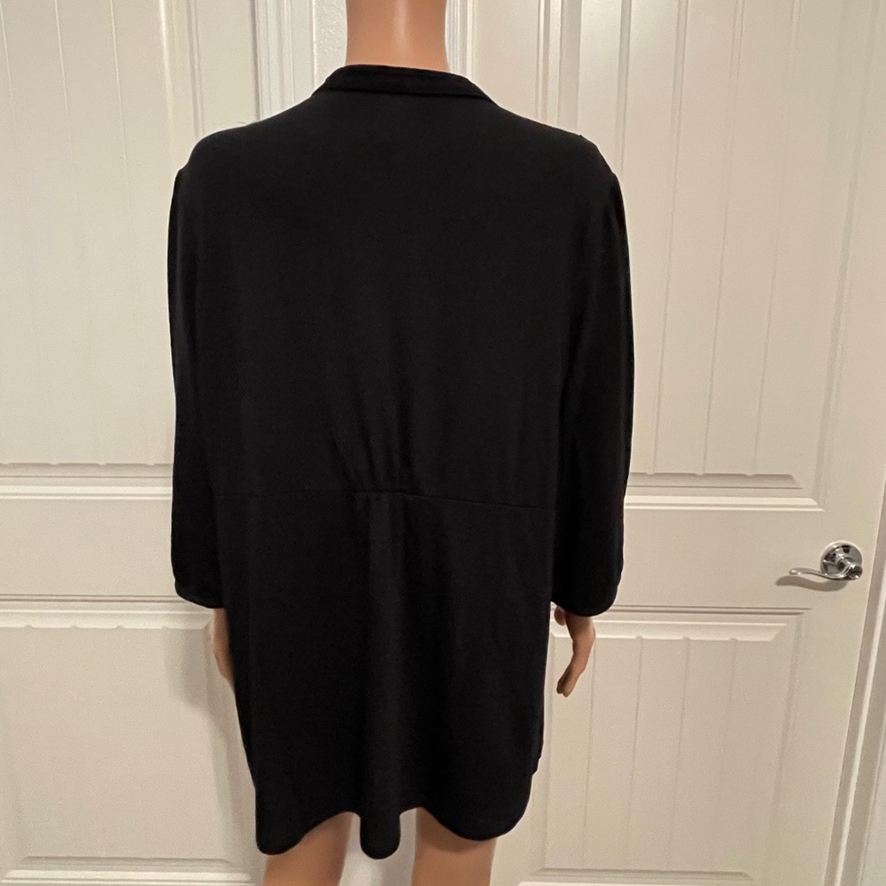 NWT Just My Size Top Ebony Black 2X - Picture 4 of 7